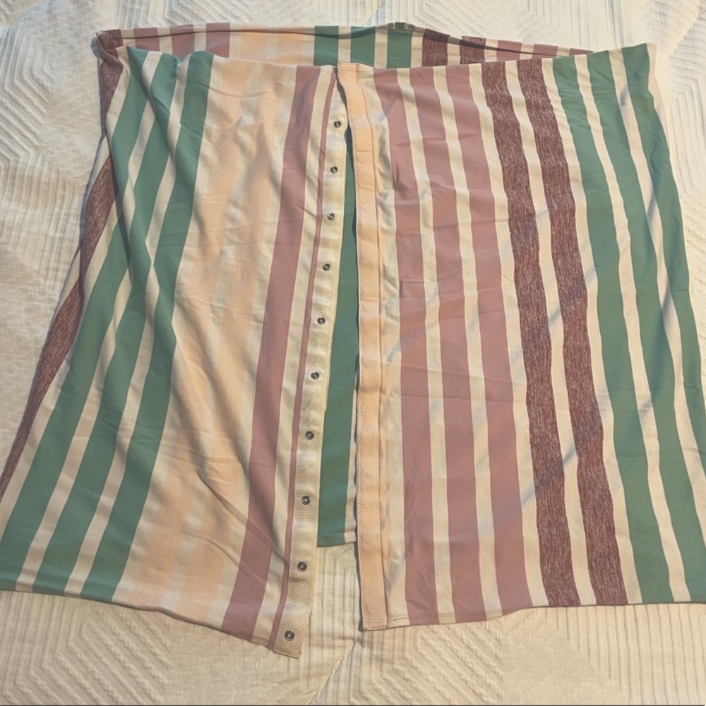Lululemon Multicolor Striped Snap Scarf